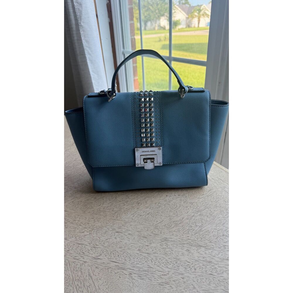 Michael Kors Tina studded Saffiano